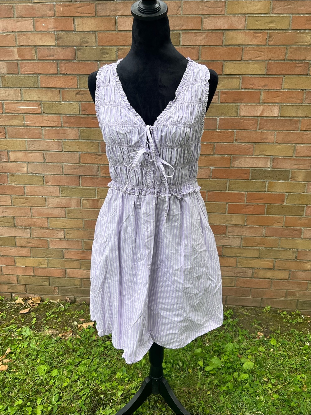Light Lilac Sleeveless Baby Doll Dress - Old Navy Size M